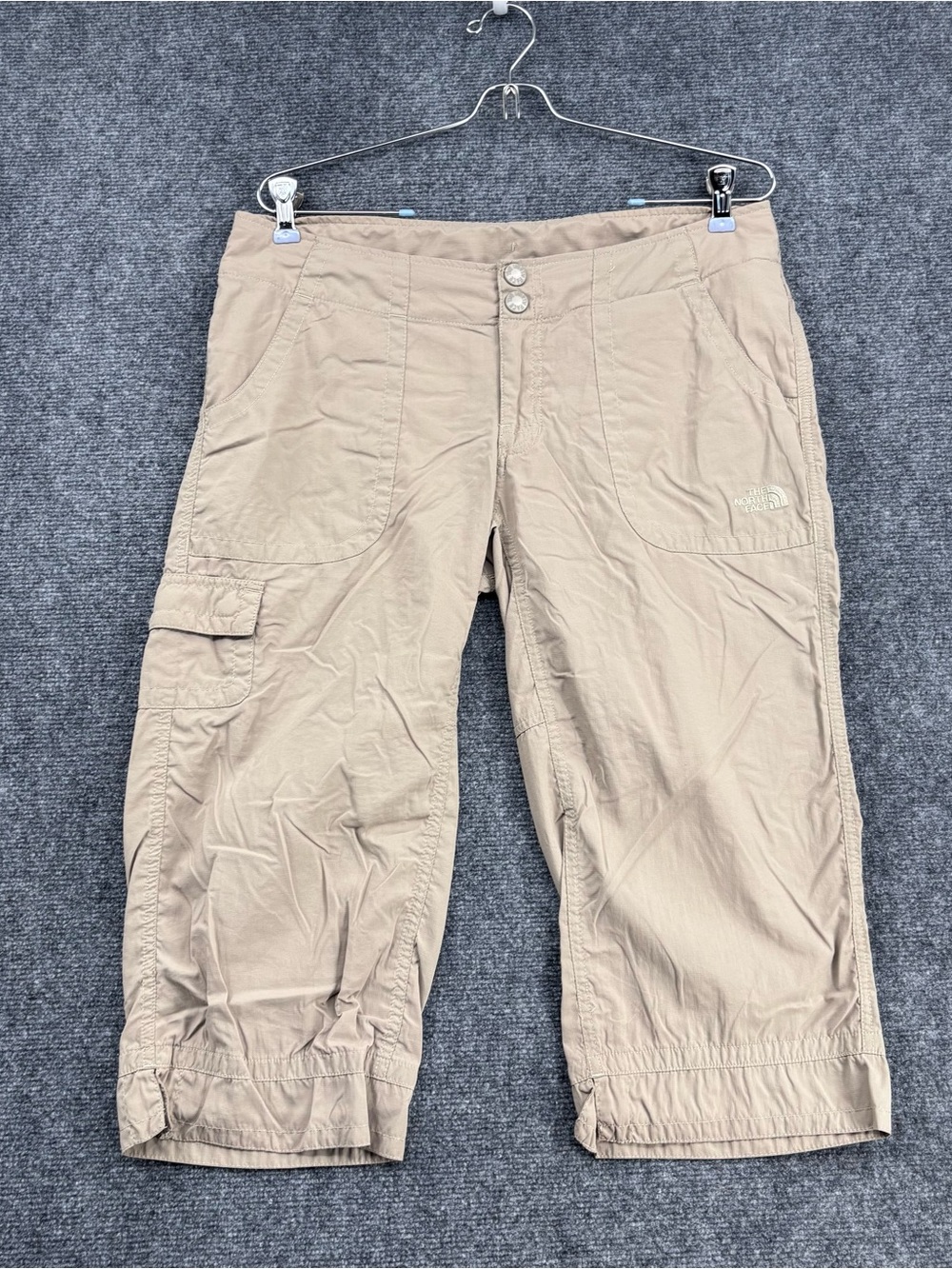 North Face Beige Gorpcore Hiking Capri Pants Women’s 10